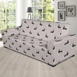 Lovely Canine Siberian Husky Design Sofa Cover