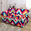 Colorful Design Zigzag Chevron Pattern Sofa Cover