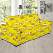 Peru And Yellow Guinea Pig Design Sofa Cover