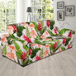 Enticing Heliconia Hibiscus Leaves Design Sofa Cover