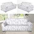 Wonderful Eiffel Tower Lavender Design Sofa Cover