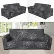 Cool Cobweb Spider Web Design Sofa Cover