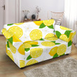 Fresh Lemon Flower Pattern Cute Style Sofa Cover