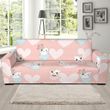 Sweet Hamster In Cup Heart Design Sofa Cover
