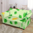 Light Green Theme Hop Graphic Decorative Pattern Sofa Cover