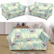 Happy French Bulldog Hawaii Blackground Sofa Cover Lovely Design