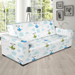 Helicopter Flying Up To The Sky Design Sofa Cover