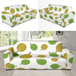 Design Sofa Cover Durians In Yellow Green And Sea Green Color