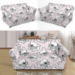 Funny Design Cute French Bulldog Pattern Sofa Cover