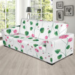 Great Pink Lotus Waterlily Flower Design Sofa Cover