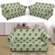 Lovely Design Green Theme Bonsai Japanese Pattern Sofa Cover