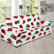 Cool Design Sofa Cover Ladybug And Green Leaves