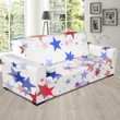 Usa Star In Bright Colors Design Sofa Cover