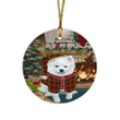 The Stocking Was Hung American Eskimo Dog On Day Ornament