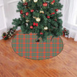 Beautiful Red Background Mackintosh Ancient Tartan Tree Skirt Christmas
