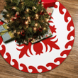 Ideal Red And White Tree Skirt Hawaiian Quilt Pattern Flower And Plants