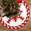 Impressive Tree Skirt Red And White Hawaiian Quilt Pattern Pineaple