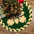 Ideal Hawaiian Quilt Pattern Hibiscus Tree Skirt Green And Beige
