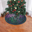 Dreamy Star Pattern Pentacle Wicca Christmas Tree Skirt