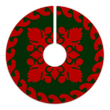 Amazing Tree Skirt Red And Dark Green Hawaiian Quilt Pattern Tradition