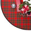 Red Style Macbain Tartan Tree Skirt Christmas