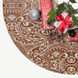 Sienna And White Polynesian Culture Tree Skirt