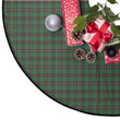 Green And Pink Background Mackinnon Hunting Ancient Tartan Tree Skirt Christmas