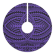 Enticing Polynesian Seamless Violet Design Tree Skirt