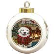 The Stocking Was Hung Golden Retriever Dog Ornament