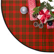 Beautiful Red Background Livingstone Modern Tartan Tree Skirt Christmas