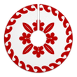 Magical Tree Skirt Red And White Hawaiian Quilt Pattern Plumeria
