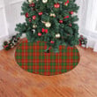 Green And Red Background Hay Ancient Tartan Tree Skirt Christmas