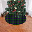 Blue And Green Background Forsyth Modern Tartan Tree Skirt Christmas