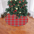 Grey And Red Moubray Tartan Tree Skirt Christmas