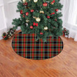 Texture Of Stewart Black Tartan Tree Skirt Christmas