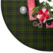 Adorable Design Green Background Maclean Hunting Tartan Tree Skirt Christmas