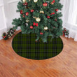 Adorable Design Green Background Maclean Hunting Tartan Tree Skirt Christmas