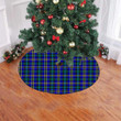 Medium Blue Weir Modern Tartan Tree Skirt Christmas