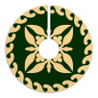 Ideal Hawaiian Quilt Pattern Palm Tree Proudly Tree Skirt Green Beige