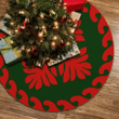 Nice Tree Skirt Red And Green Hawaiian Quilt Pattern Beauty
