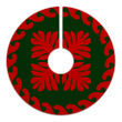 Nice Tree Skirt Red And Green Hawaiian Quilt Pattern Beauty