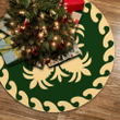 Awesome Tree Skirt Green And Beige Hawaiian Quilt Pattern Pineapple