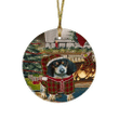 The Stocking Was Hung Bluetick Coonhound Dog Ornament