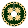 Great Hawaiian Quilt Pattern Palm Tree Sweat Tree Skirt Green Beige