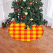 Red And Yellow Macmillan Tartan Tree Skirt Christmas