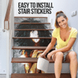 Kinky Hair African Woman Stair Stickers Stair Decals Home Decor