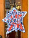Vivid Wooden Custom Door Sign Home Decor Happy Fourth Y'all