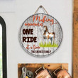 Wild Horses Wooden Circle Door Sign Home Decor Custom Name Making Memories One Ride