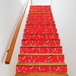Adorable Candy Canes On Red Background Stair Stickers Stair Decals Home Decor Christmas Gift