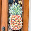 Pineapple Tropical Fruit Wooden Custom Door Sign Home Decor